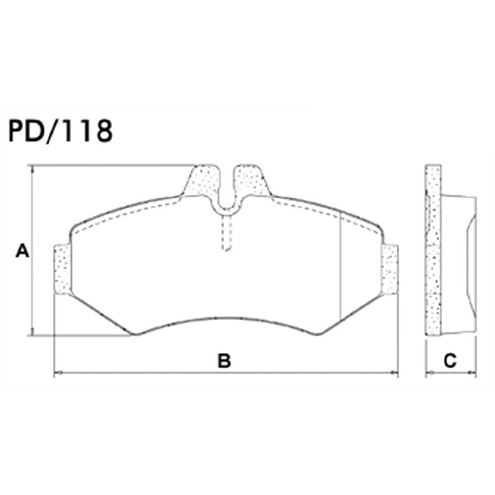 Pastilha De Freio Traseira Sprinter 00/ Pd118 Fras-Le