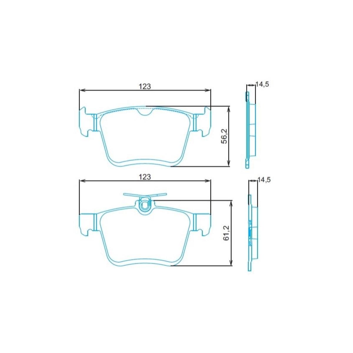 Pastilha De Freio Diant Audi A3 2012/ Golf Jurid Hq2327