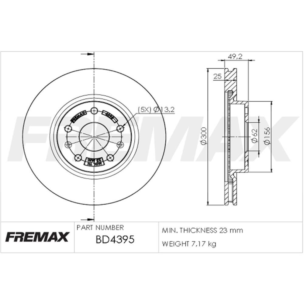 Disco Freio Dianteiro Chery Tiggo 2.0 2006/2015 Fremax Bd4395
