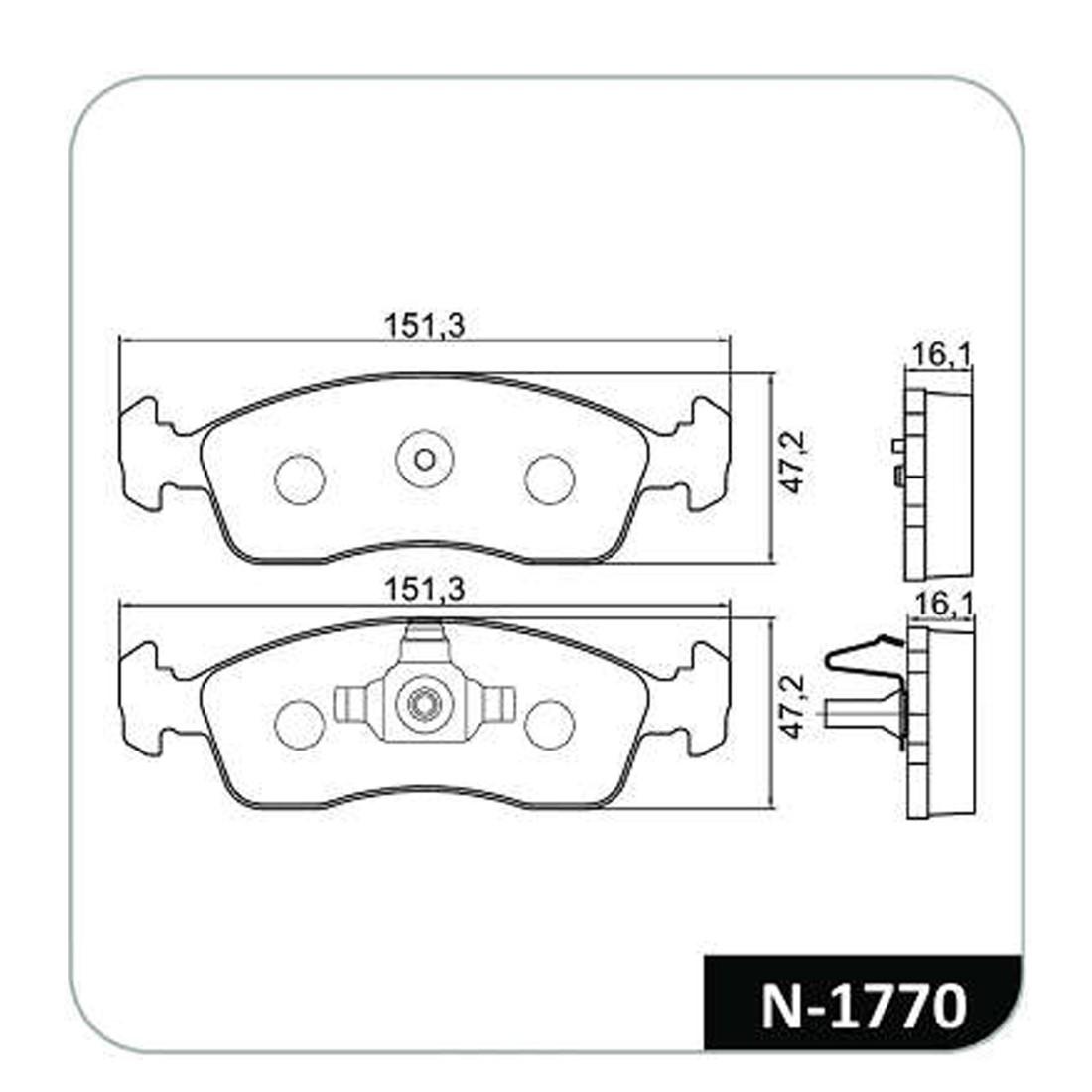 Pastilha Freio D Uno Palio Mobi Argo Novo C3 Cobreq N1770