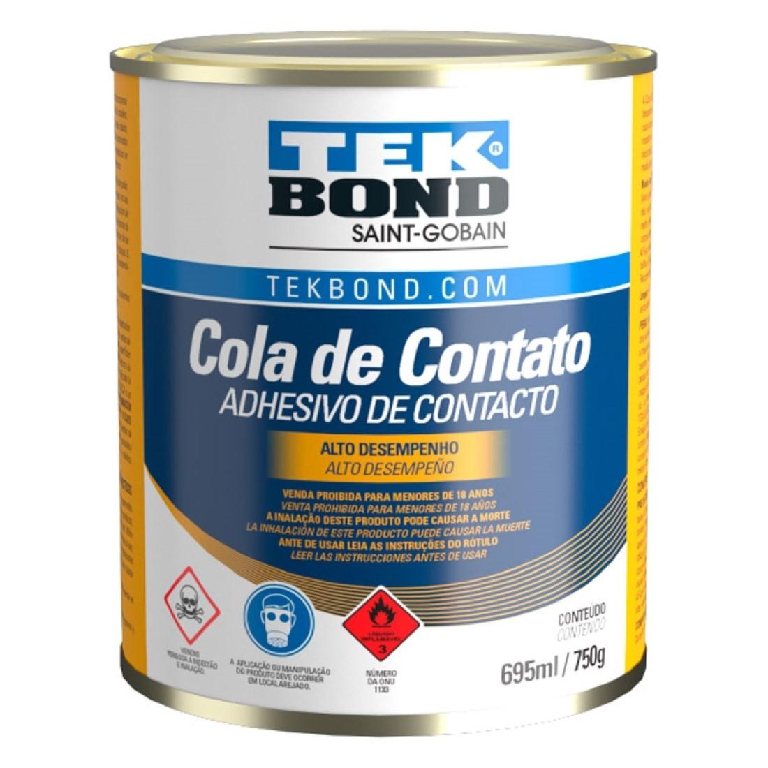 Cola Sapateiro Adesivo De Contato 750G Tekbond 24301000730