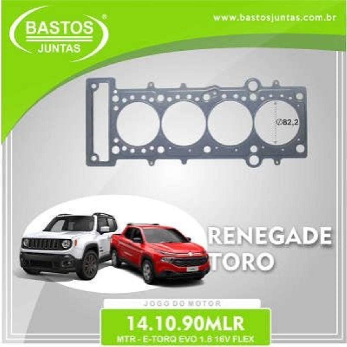 Junta Do Motor Palio Punto Toro Renegade 1.8 16V 2014/ Etorq Evo Flex Bastos 141