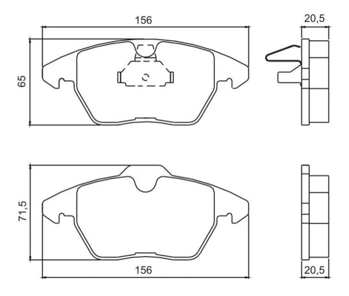 Pastilha Freio Diant Jetta Golf Passat Variant Jurid Hq2208