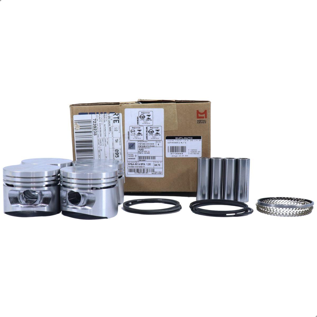 Pistao Fiesta Ka 1.0 Endura Gasolina 1.00 Metal Leve Metal Leve Spa9014/1