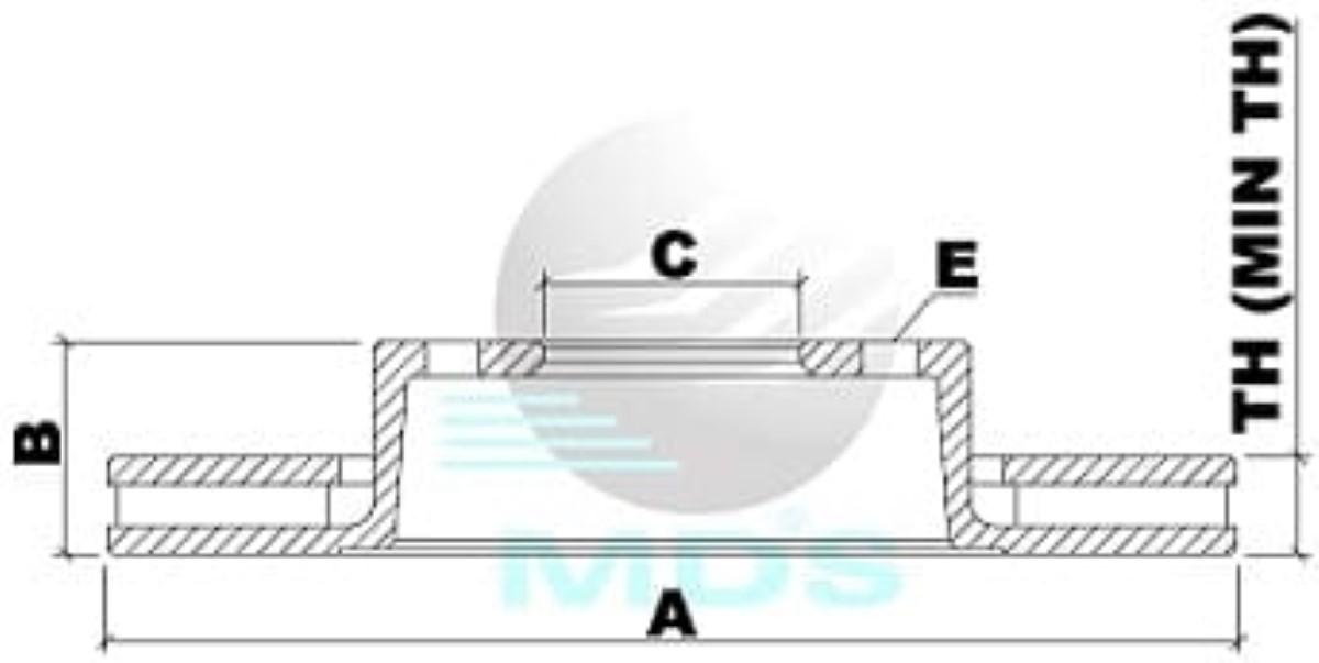Disco De Freio Xantia Xsara Berlingo Partner Mds D697