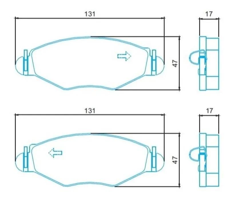 Pastilha Freio Diant Peugeot 206 01/ 306 98/ Jurid Hq2187