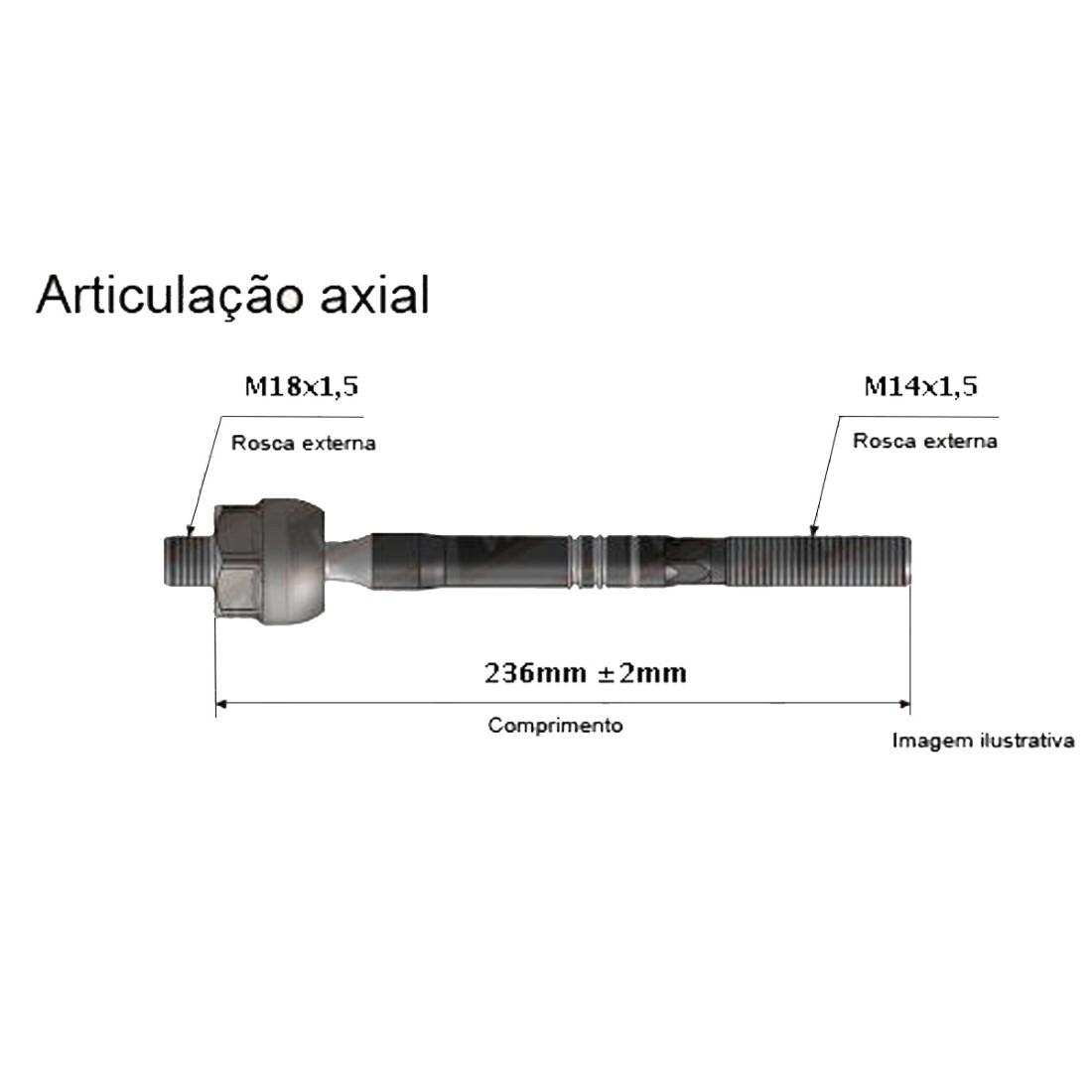 Axial Direcao Honda City Fit 2008/2014 Viemar 680374