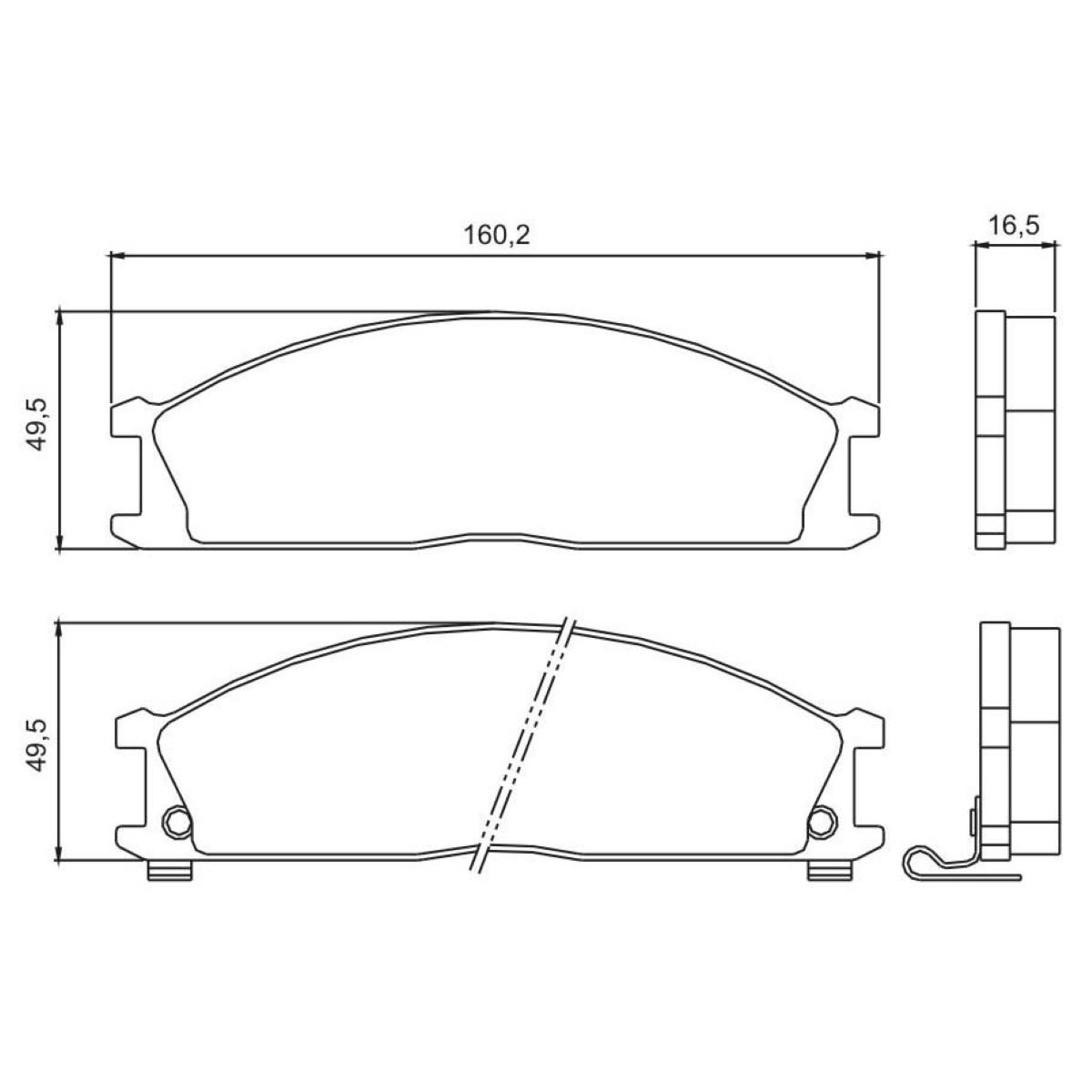 Pastilha Freio Diant Frontier Terrano Subaru Jurid Hq2225A
