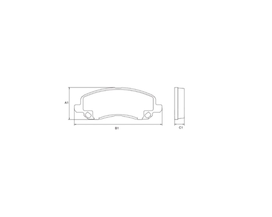 Pastilha De Freio Dianteira Jeep Compass 2011/ Frasle Pd1353