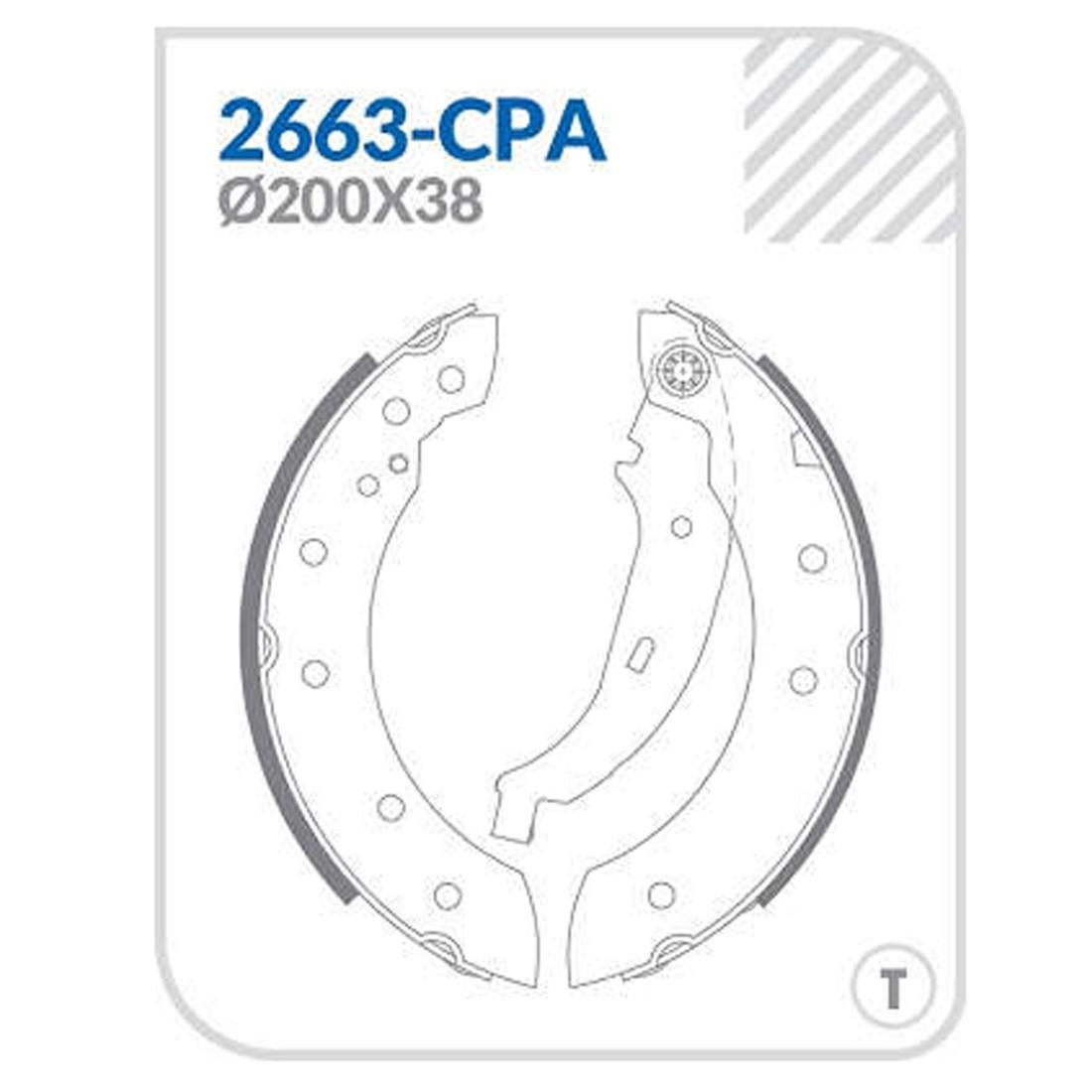 Sapata Patim Freio T Clio Laguna I Logan I Saxo Xsara Twingo Cobreq Nac2663Cpa