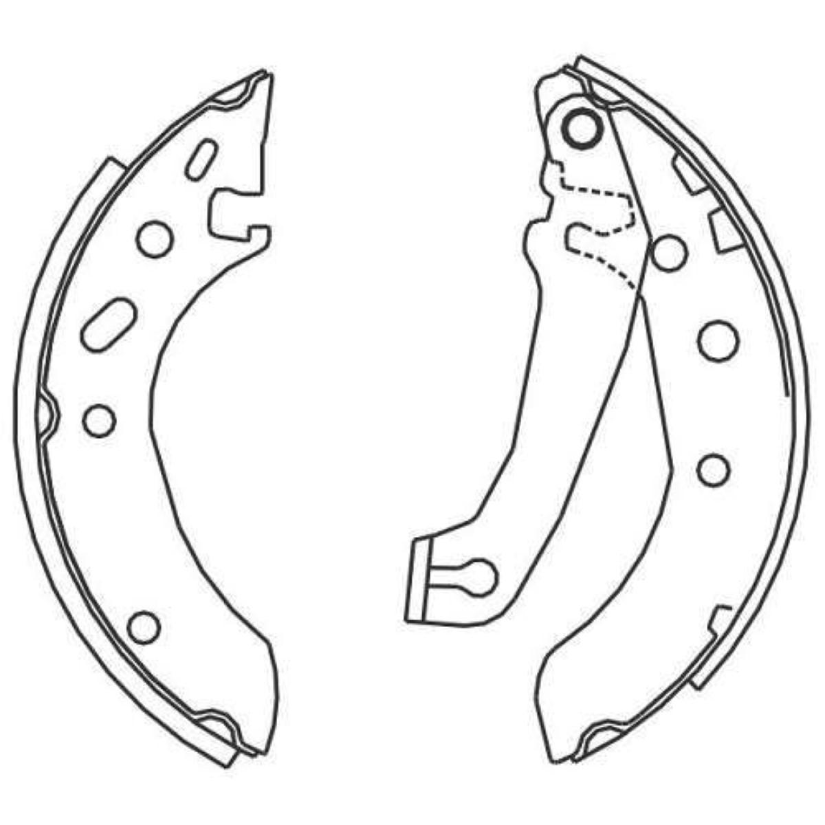 Sapata De Freio Ford Ka Fiesta Gm Celta Prisma Willtec Sw42