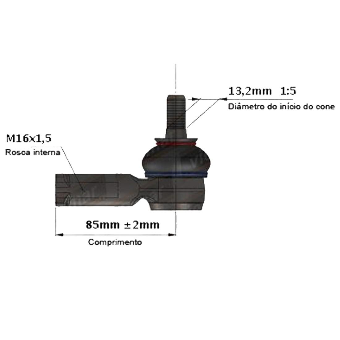 Terminal Direcao Ld New Beetle Audi Tt 1999/ Viemar 335037