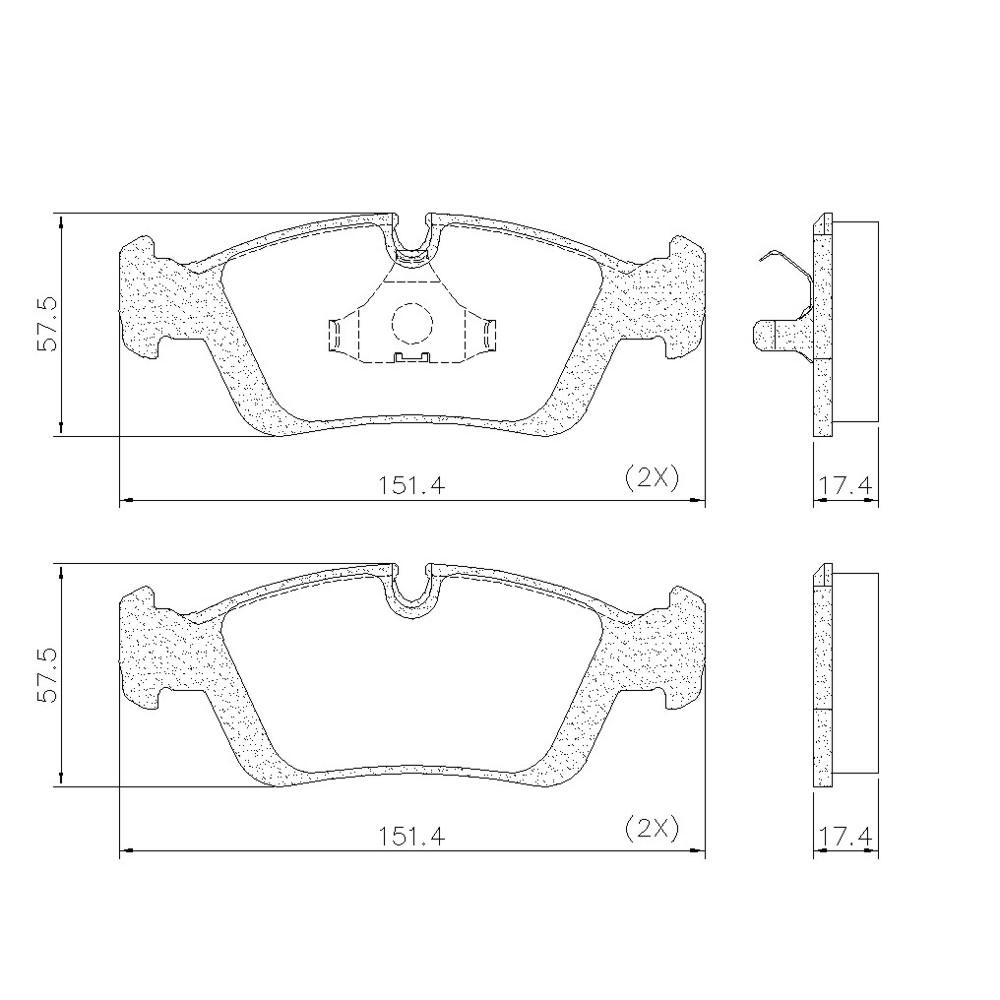 Pastilha De Freio Dianteira Bmw Serie 3 Z3 91/ Frasle Pd385