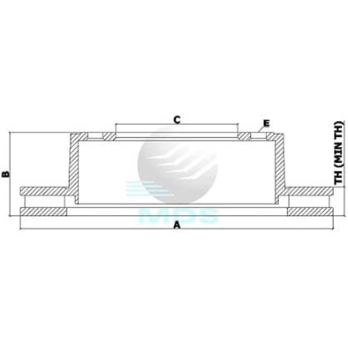 Disco De Freio Captiva Antara Equinox Mds D49E