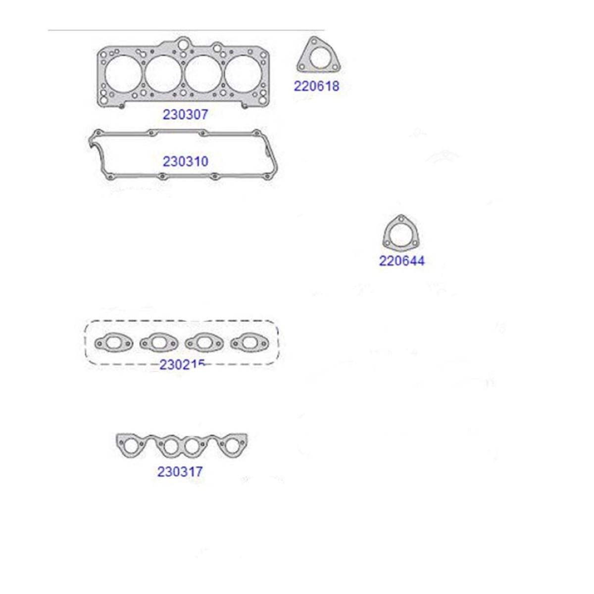 Junta Retifica Gol Golf Polo Classic Santana Ap 1.6 1.8 1997/ Taranto 230395