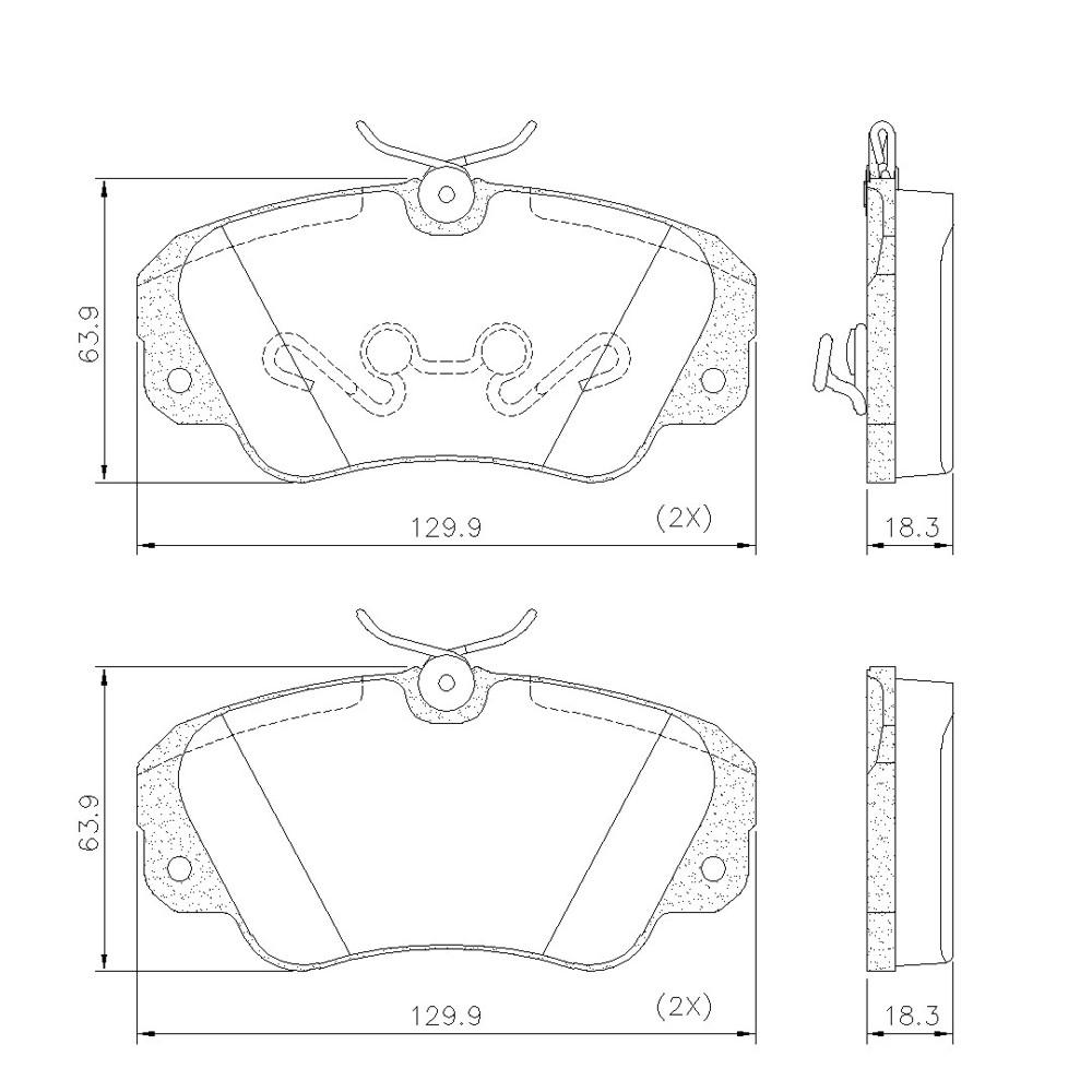 Pastilha De Freio Dianteira Omega 92/ Fras-Le Pd40