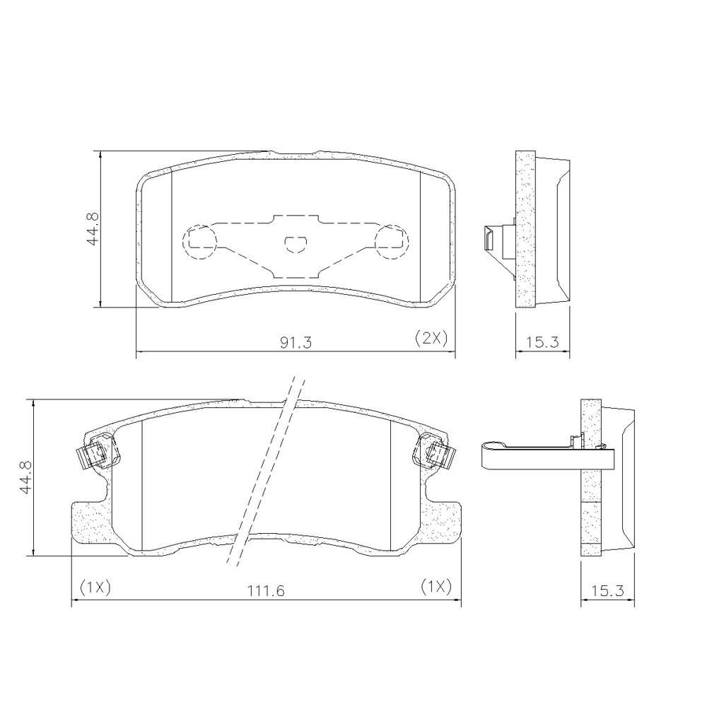 Pastilha Freio Tras Asx Pajero Full Outlander Frasle Pd632