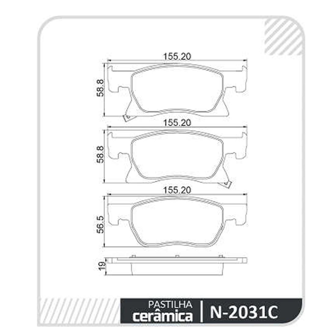 Pastilha Freio Dianteira Gm Cruze 2017/ Cobreq N2031C