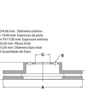 Disco Freio Dianteiro Toyota Paseo Fremax Bd1608