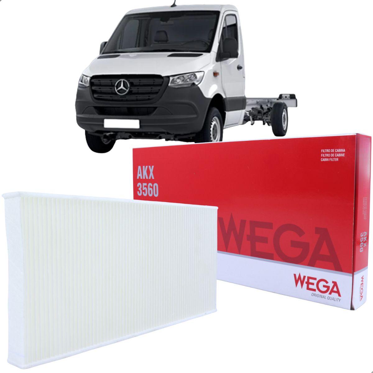Filtro Cabine Sem Carvao Sprinter 314 416 516 2020/ Wega Akx3560