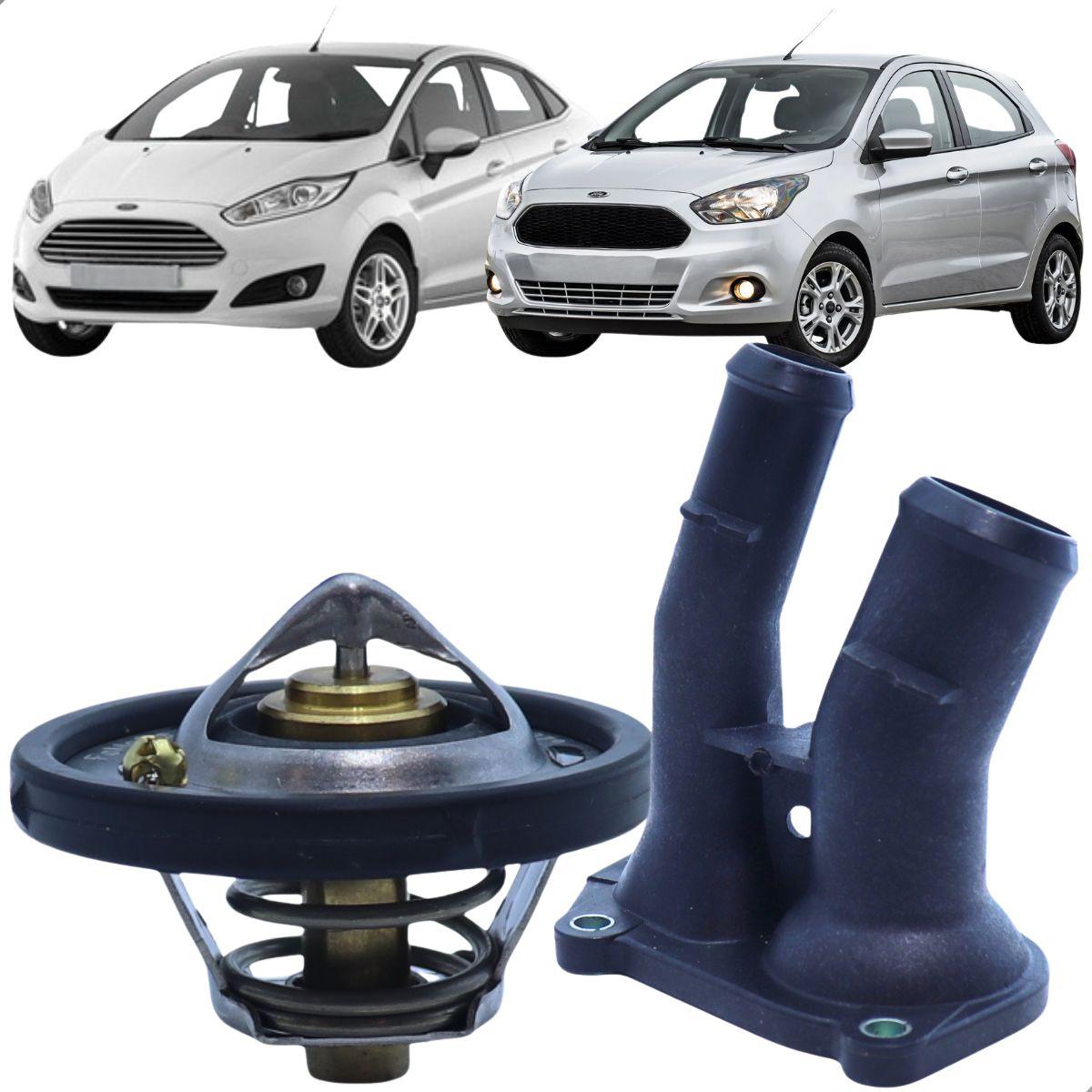 Flange Valvula Termostatica Novo Fiesta Focus Ford Be8Z8592B