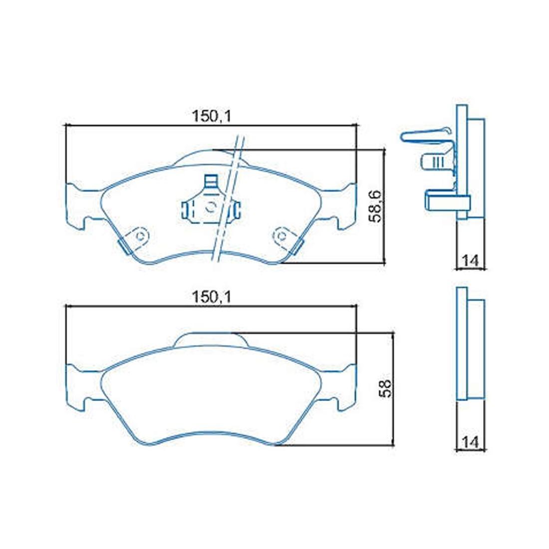 Pastilha De Freio Dianteira Honda Fit 2003/ Jurid Hq2161A