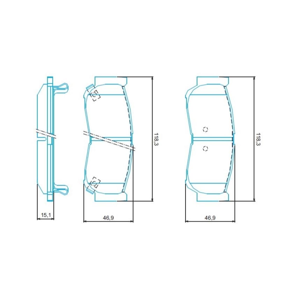 Pastilha De Freio Traseiro Santa Fe 2007/ Jurid Hq4025A