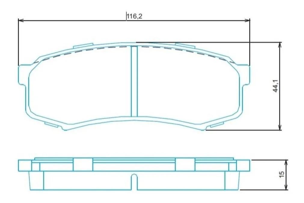 Pastilha De Freio Traseira Sportage Pajero Hilux Land Cruiser 2003/ Jurid Hq4044