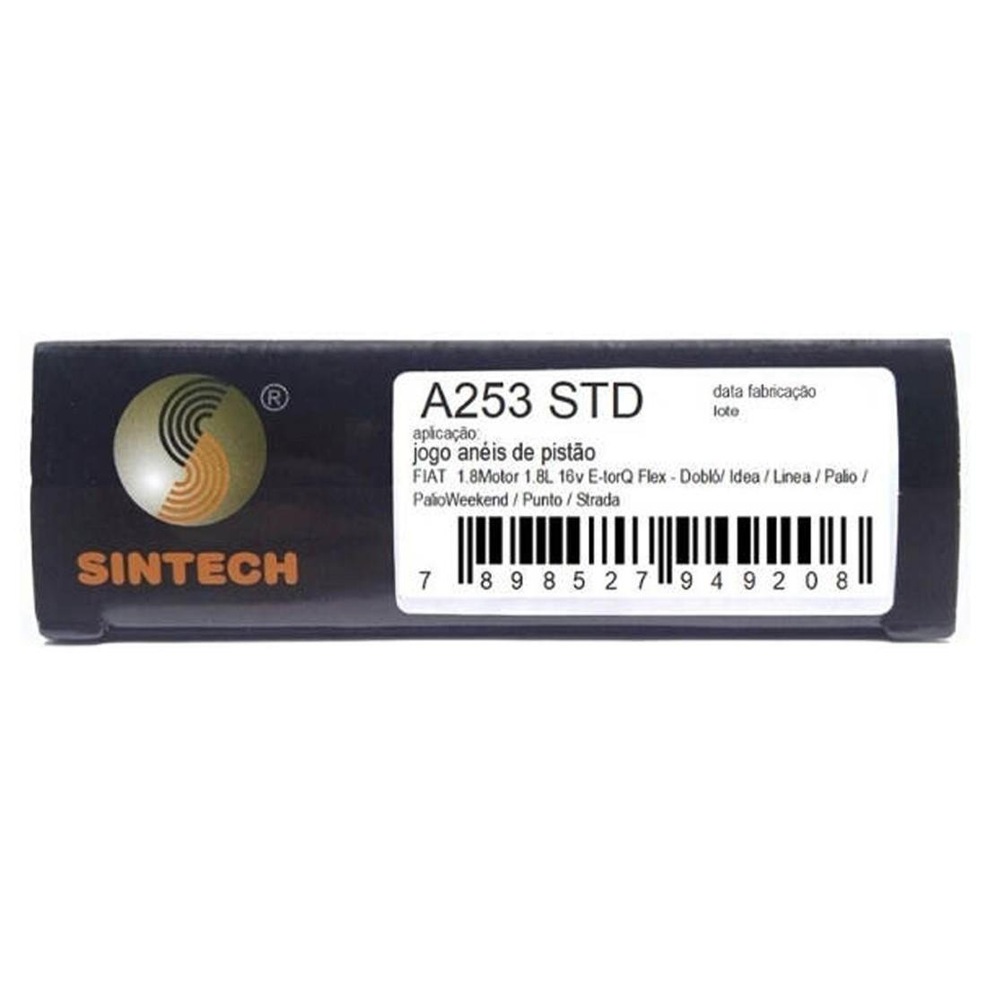 Anel Motor Palio Toro Strada Argo 1.8 Etorq Sintech A253/Std