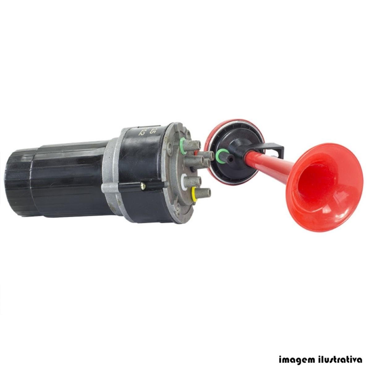 Buzina 6 Cornetas 12V Vetor Vt050