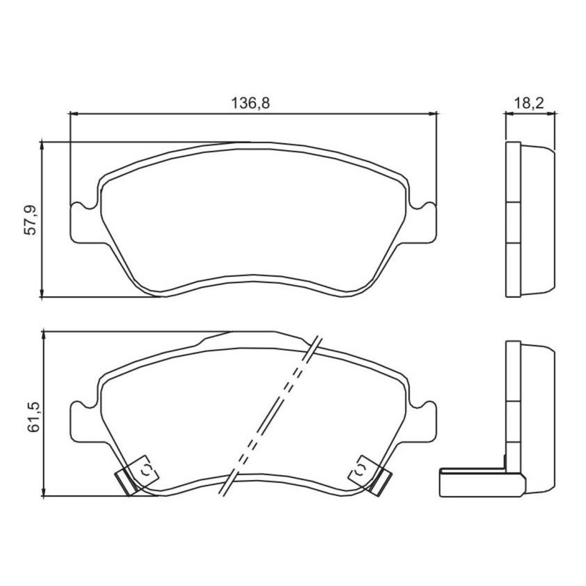 Pastilha De Freio Diant Corolla New Xei Xli Jurid Hq2229A