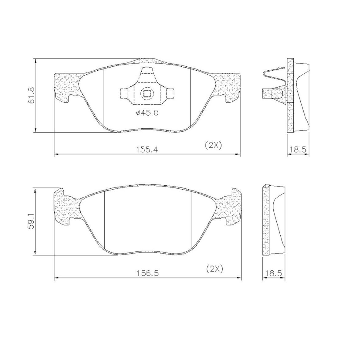 Pastilha Freio Dianteira Argo Bravo 1.8 2010/ Fras-Le Pd95