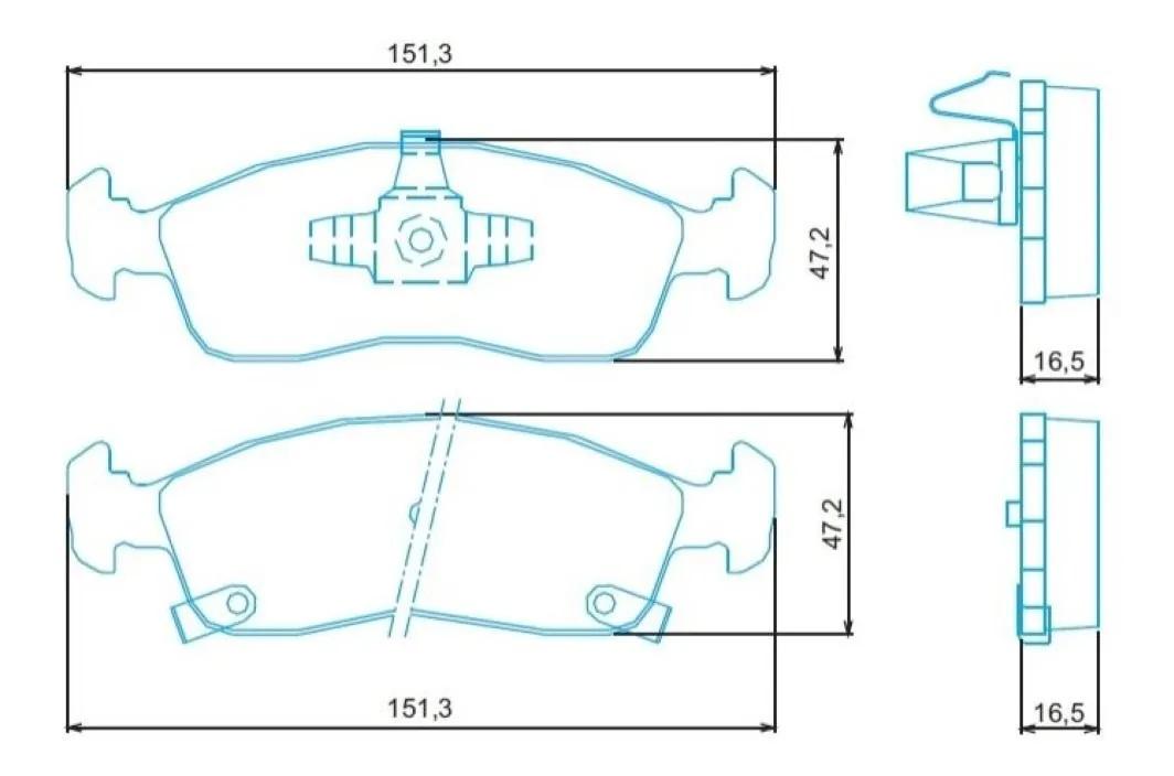 Pastilha De Freio Dianteira Onix 2012/ Jurid Hq2294A