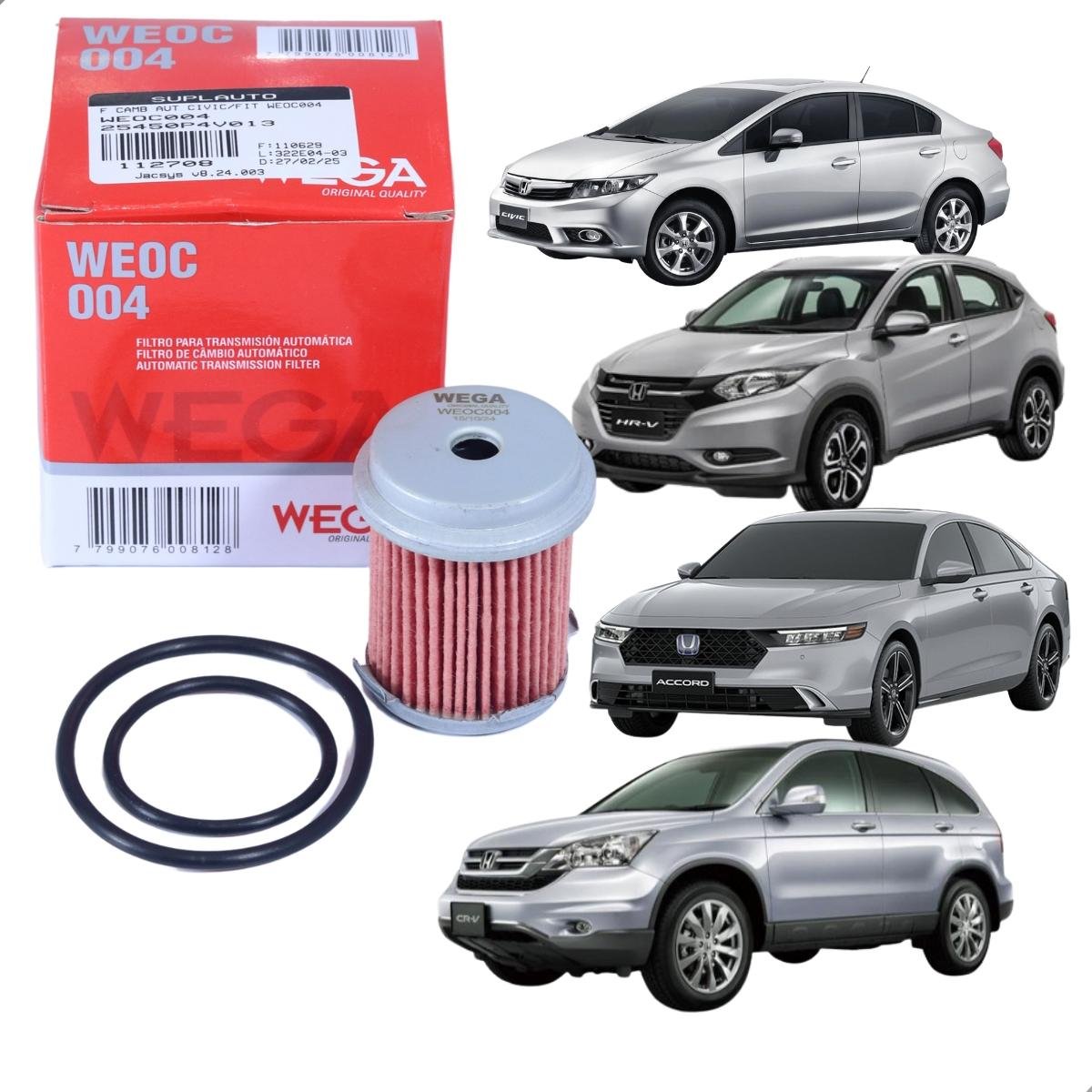 Filtro Cambio Automatico Honda Civic City Cr-V Hr-V Accord Wega Weoc004