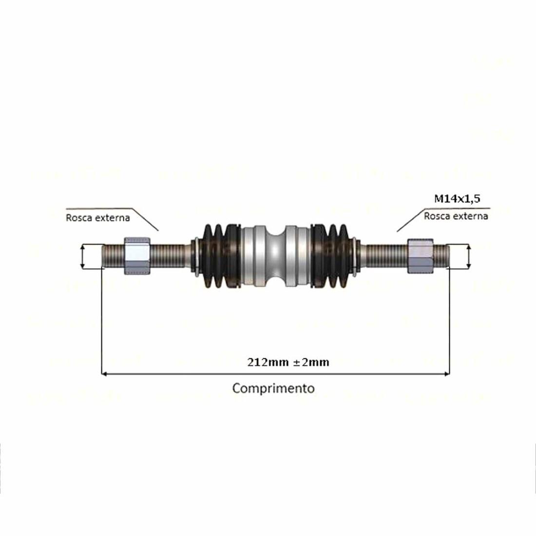 Axial Direcao Central Peugeot 106 1996 A 2004 Viemar 680280