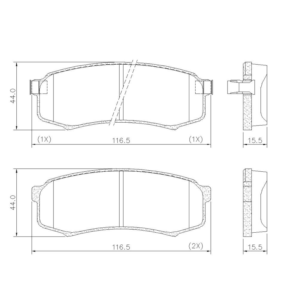 Past Fr Hilux T 05/ Pd695 Prado/Sw4 06/-Pajero Full 09/