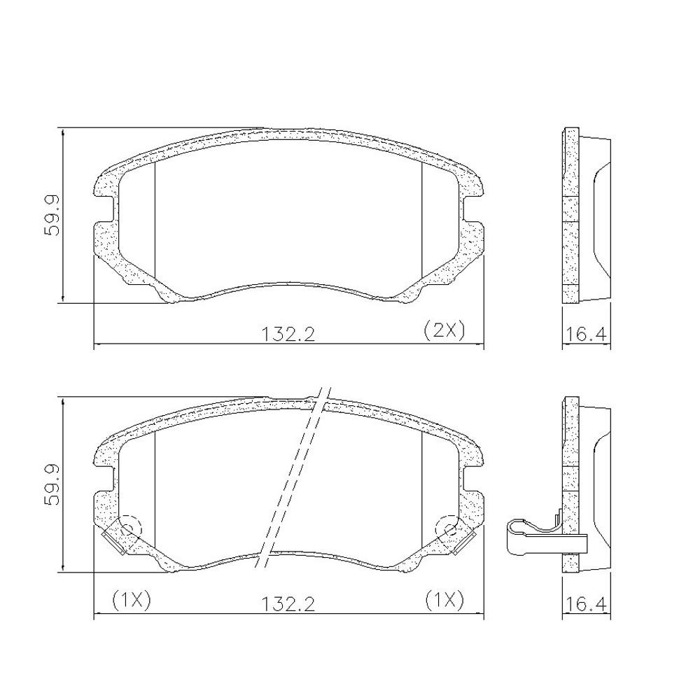 Pastilha De Freio Dianteira Tucson Sportage Pd635 Fras-Le
