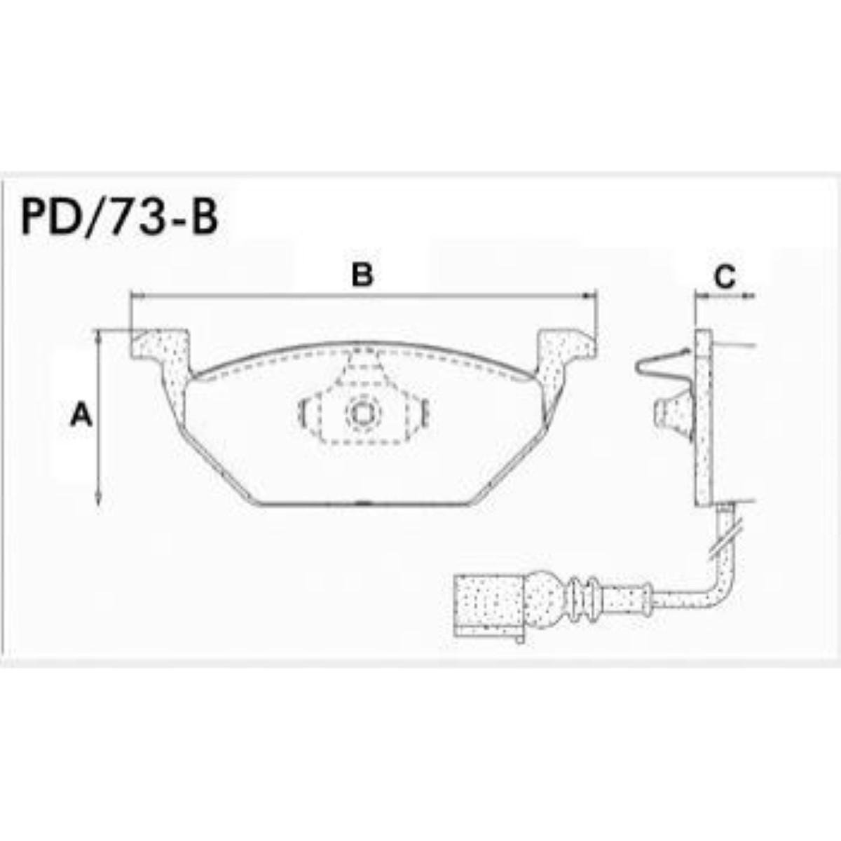 Pastilha De Freio Ceramica Golf A3 Polo Aro 14 Fras-Le Pd73B