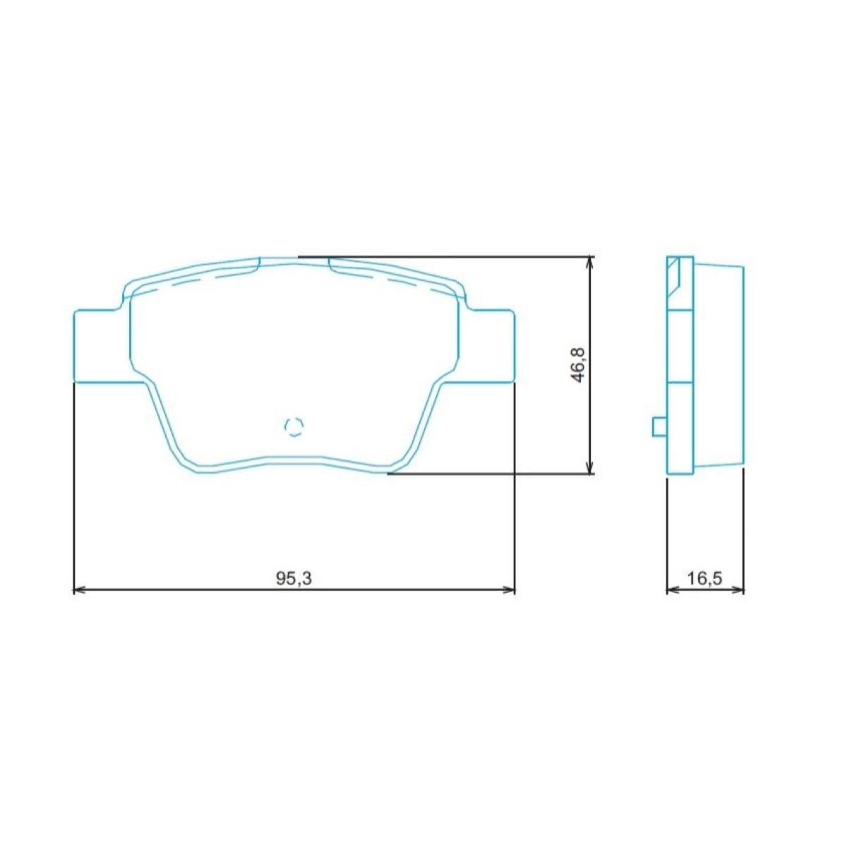 Pastilha De Freio Traseiro C4 Picasso 408 Jurid Hq2301