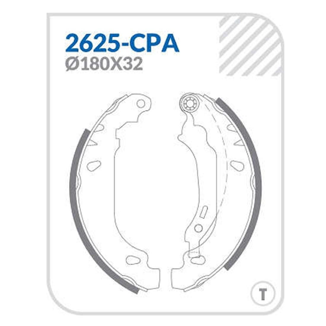Sapata Patim Freio T Peugeot 206 207 Cobreq 2625Cpa
