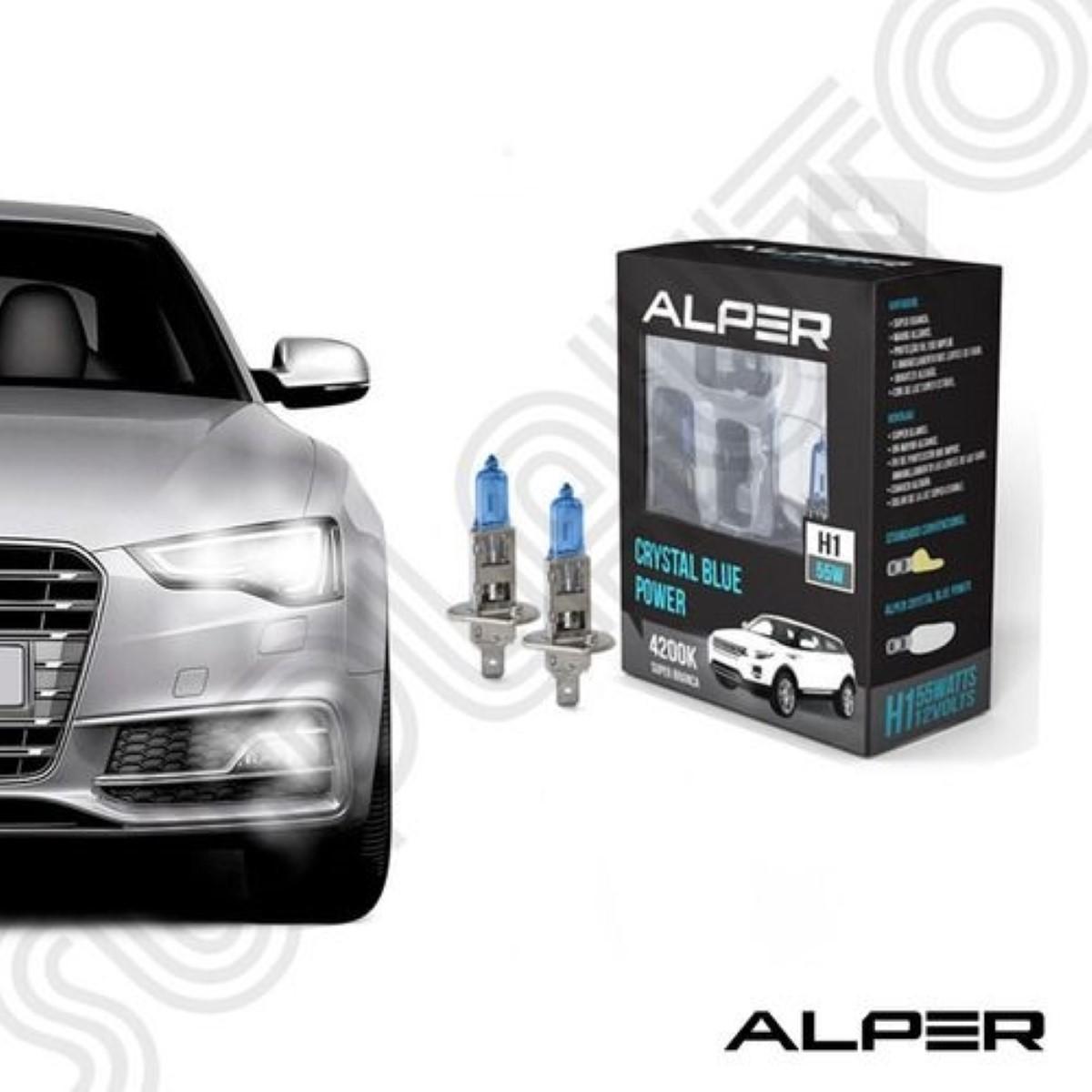 Lampada Farol Super Branca 12V H1 55W 4200K Alper 17111