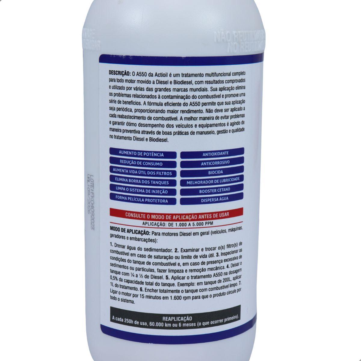 Actioil A550 Tratamento Para Diesel 500 Ml