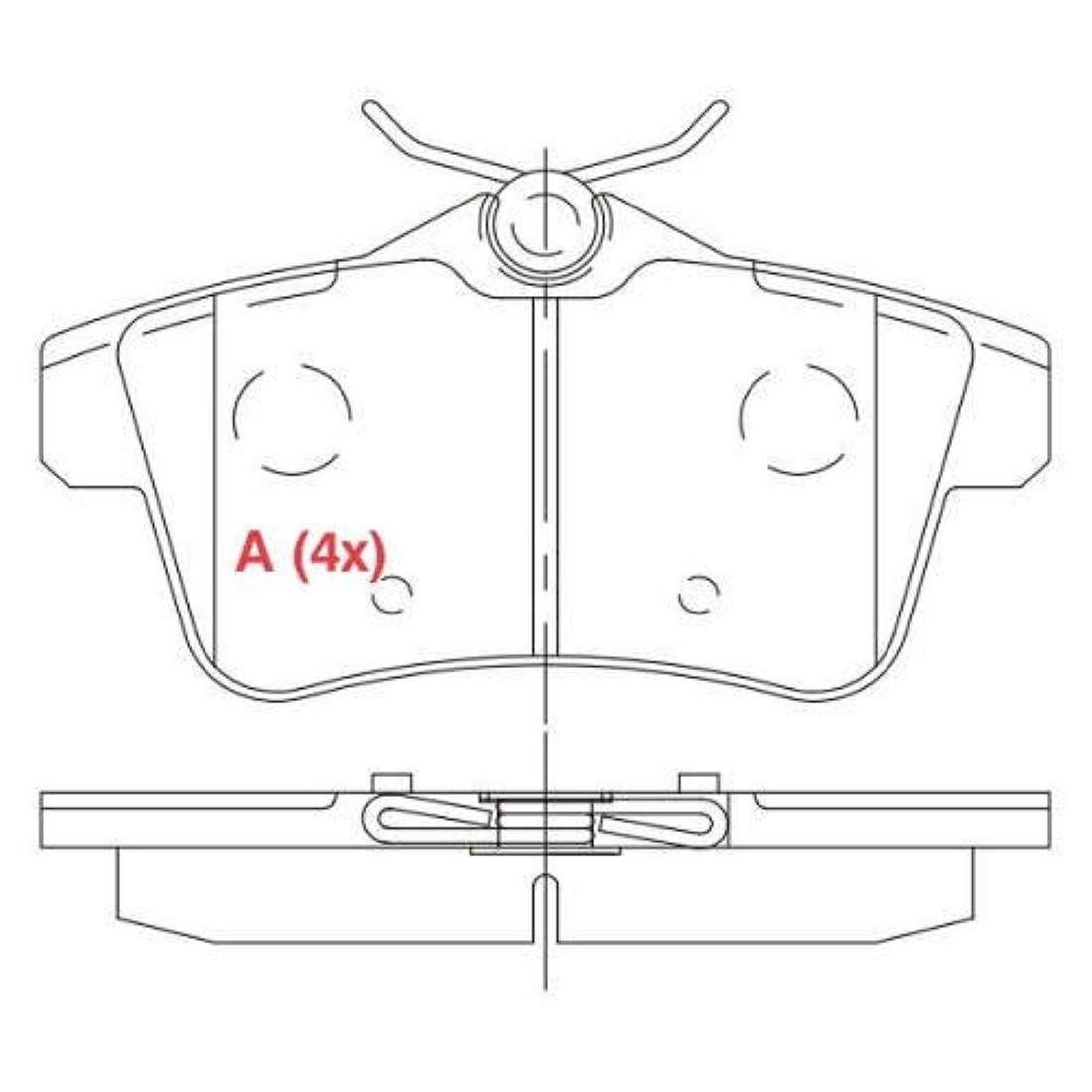 Pastilha Freio Tras Ceramica Peug 3008 308 10/ Willtec Fp917
