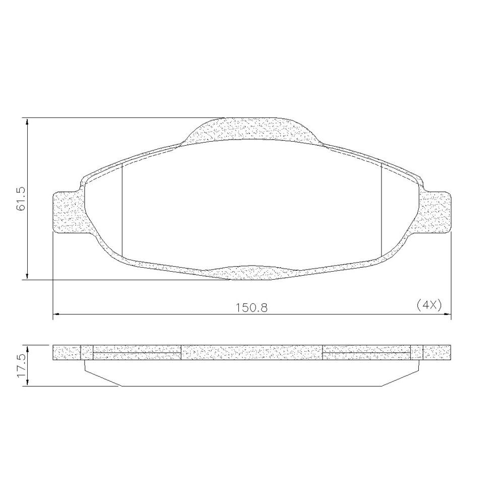 Pastilha Freio 308/408/C4 Pd1470 Frasle