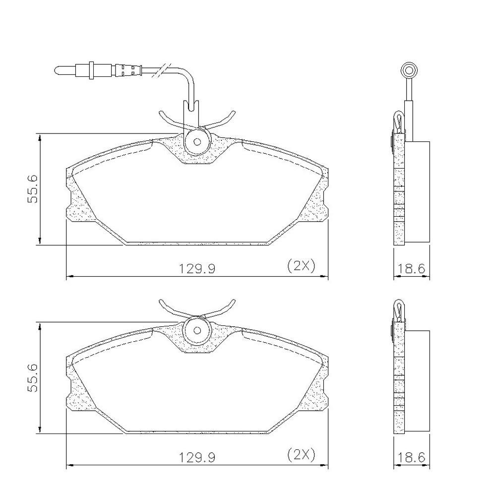 Pastilha De Freio Dianteira Megane Scenic 96/ Fras-Le Pd391A