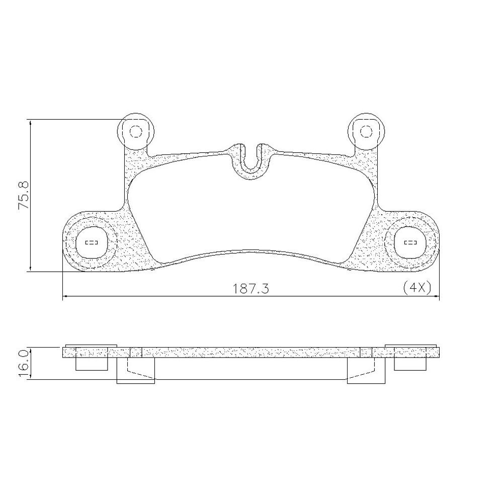 Pastilha De Freio Traseira Cayenne Toureg 2011/ Frasle Pd1464