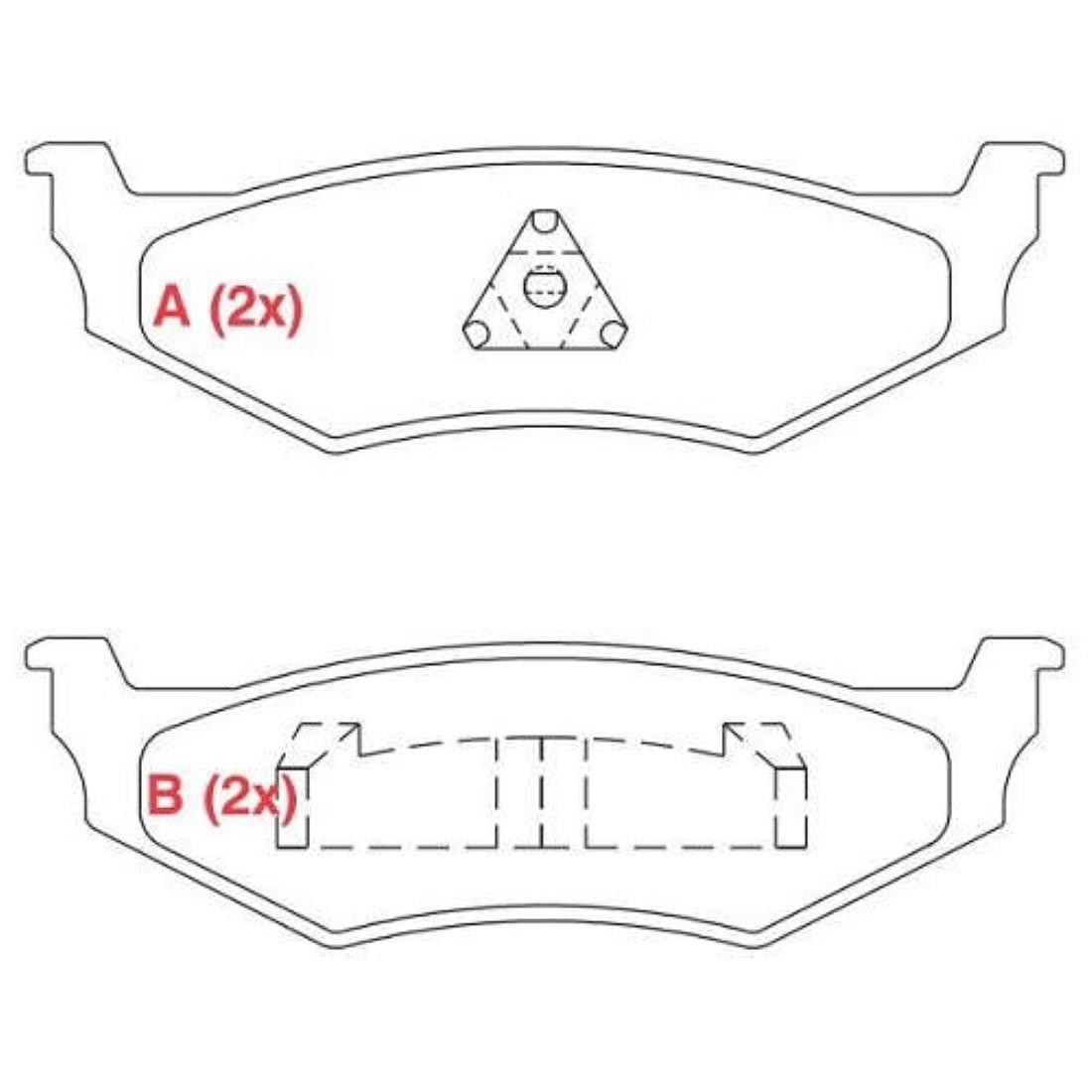 Pastilha Freio Tras Ceramica Pt Cruiser 2000/ Willtec Fp425