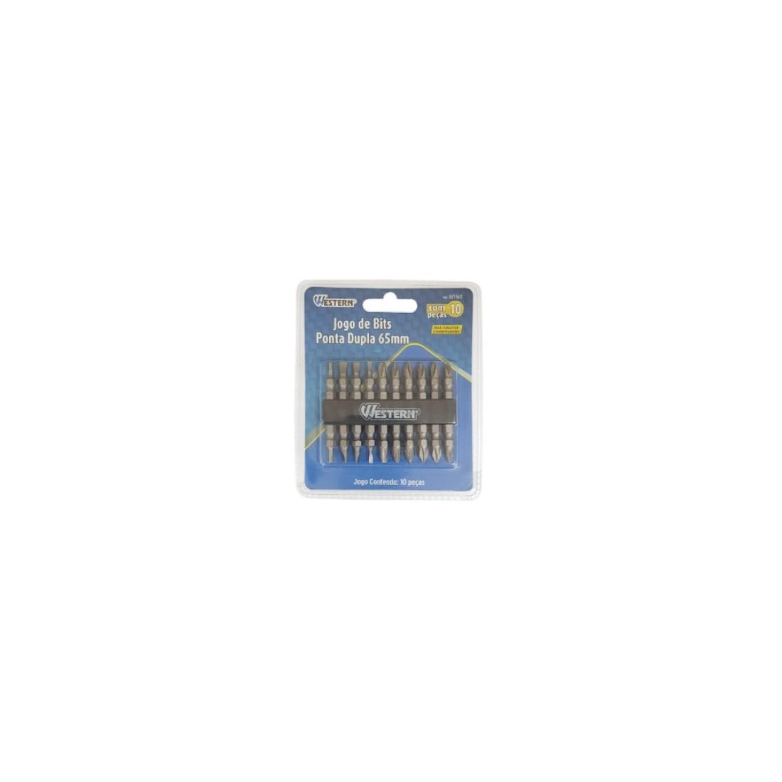 Jogo Bits 65Mm 10 Pecas Western Bit165