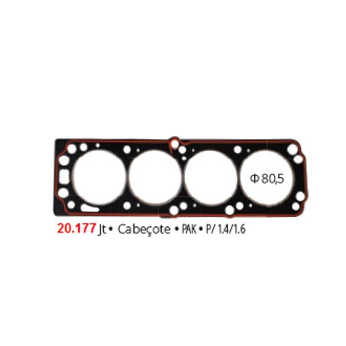 Junta Cabecote Corsa Celta Astra Montana Vectra Zafira 1.4 1.6 8V Pathway 20177
