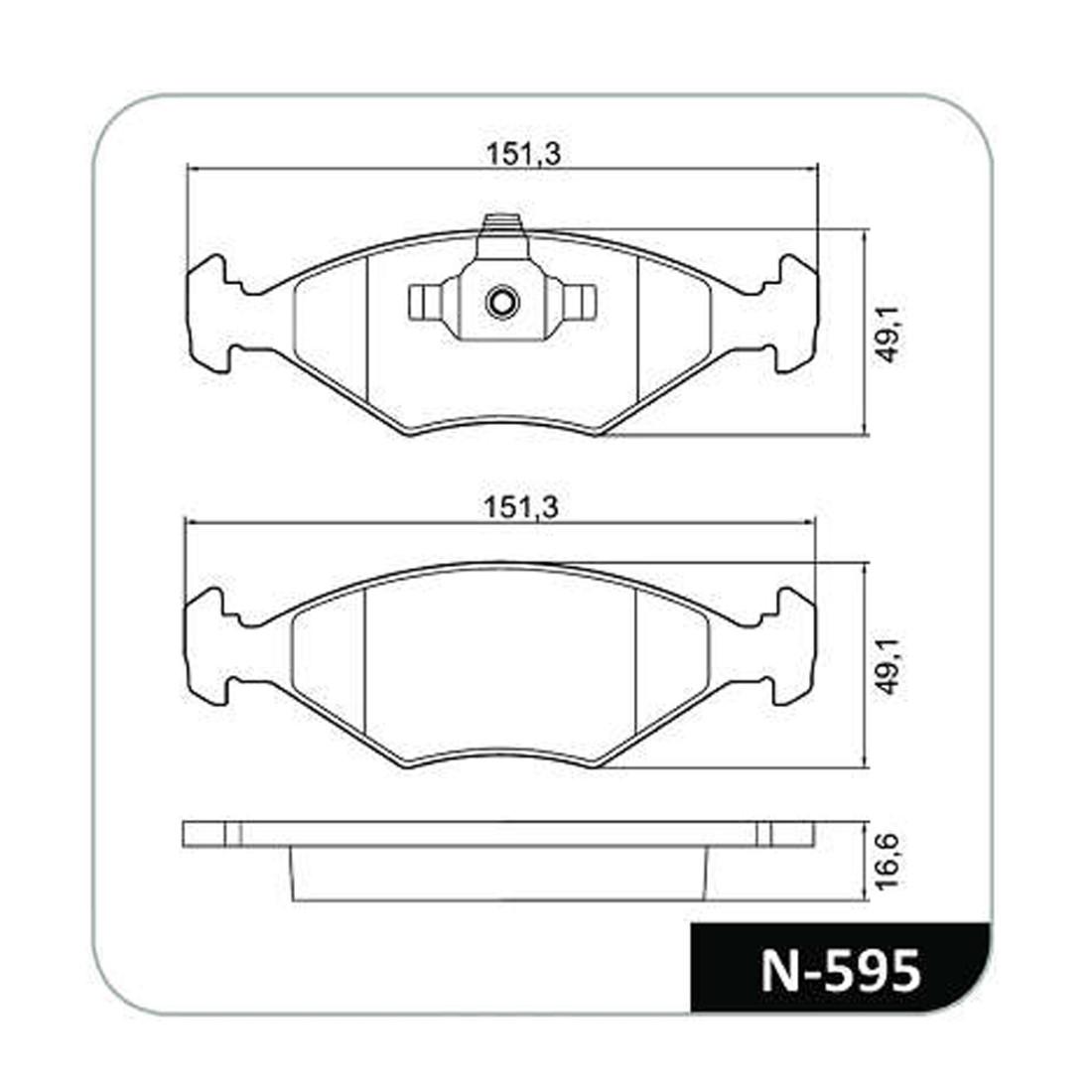 Pastilha Freio Dianteiro Fiat Palio Siena Cobreq N595